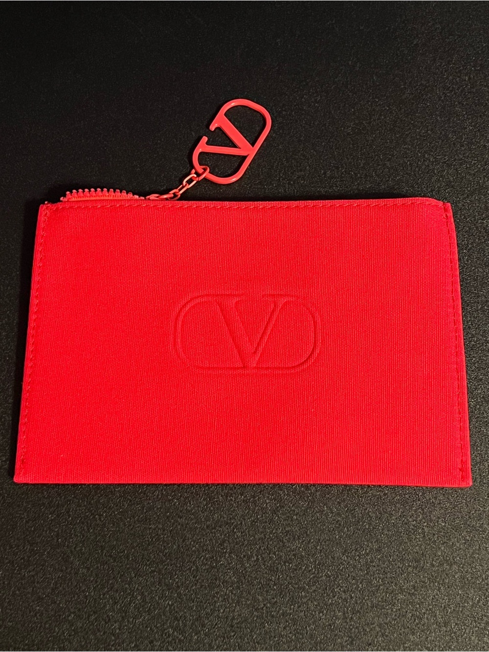 NWT Valentino Red Makeup Pouch Cosmetic Bag